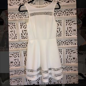 White skater dress by Monteau